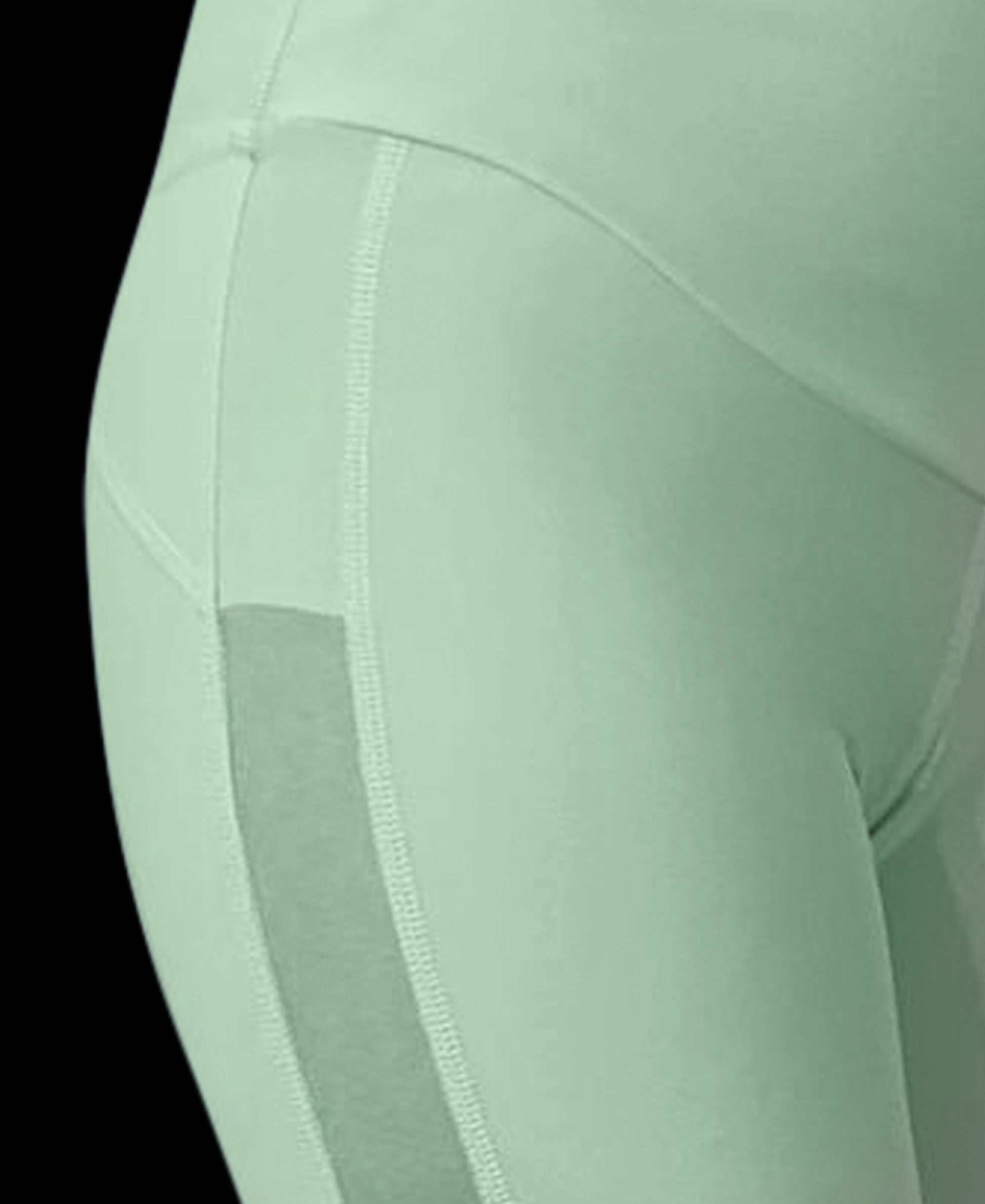 mint green cycle short detail