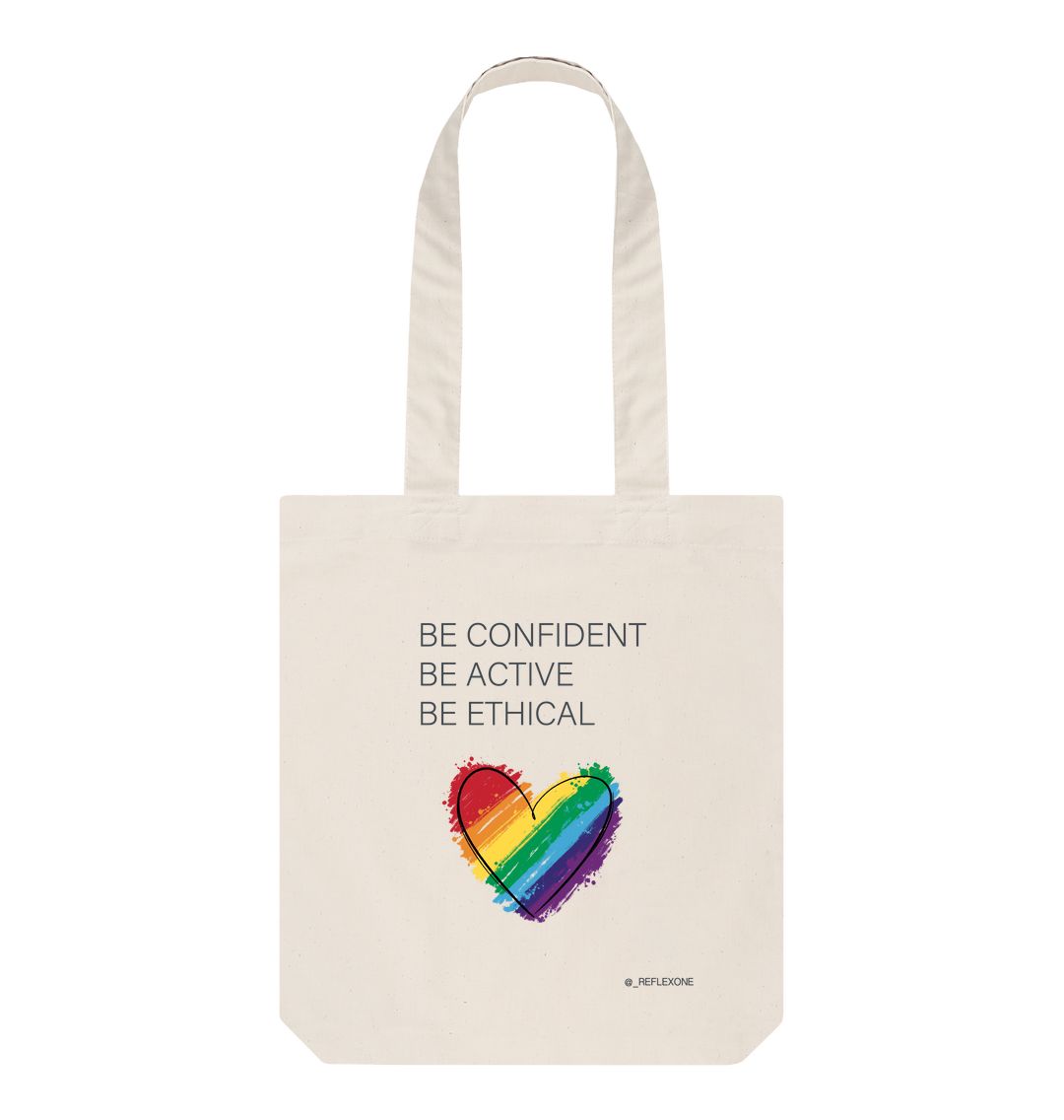 Natural Tote bag - be confident, be active, be ethical